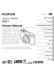 Fujifilm XQ1 Printed Manual